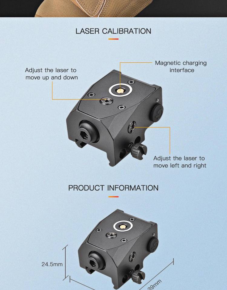 New Green Laser Mini Weapon Light Magnetic Charging Laser Sight 3 Installation Gun Red DOT Sight